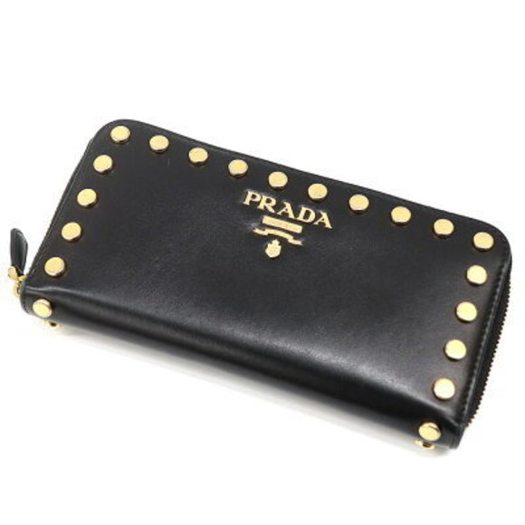 Prada Wallet studs black - Picture 1 of 6